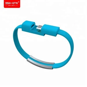SIKAI New fashion bracelet data cable creative gift usb data line wearable android type-c mobile charging cable
