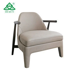 Sillas Low Relaxing Armchair with Velvet Cushion Full Wood Chaise Leisure Chair/One Seat Sofa  for Capsule Hotel