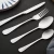 Import Silverware Set Restaurant Steel Fork Spoon Knife Stainless steel Flatware Cutlery Set Luxury from China