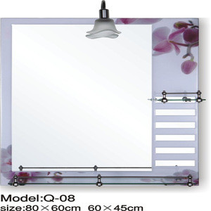 Simple design bathroom wall mirror with shelf