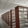 Simple Design Double Sided School Library Furniture Metal Storage Bookshelf