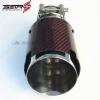 Single Red Glossy Carbon Fiber Exhaust Tip for REMUS stainless steel car modified muffler exhaust pipe tip