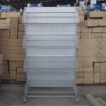 Single Side Wire Mesh Hanging Basket Supermarket Display Gondola Shelf