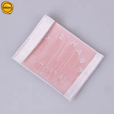 Sinicline Customized Satin Woven Clothing Label for Women Clothing