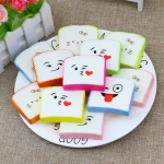 Smile BreadSquishy Expression Toys Slow Rising Squishies Stress Relief Soft Toy