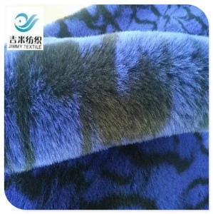 softy 100% acrylic stripes printing high quality faux fur fabrics