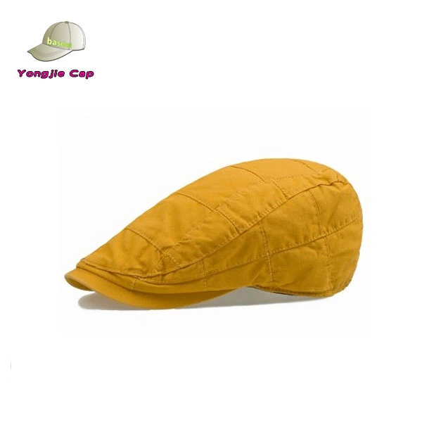 Solid Color High quality Chic Fashion Cotton fabric Wholesale design summer cabbie custom newsboy beret gatsby cap