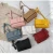 Import Solid Color PU Leather Crossbody Bags Women Chain Designer Lady Summer Travel Shoulder Messenger bag from China