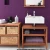 Import solid wood bathroom furniture tall caninet single rack bathroom modern bathroom furniture from Vietnam