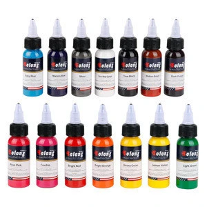 Solong Tattoo Ink Professional 30ml / bottle 14colors tattoo ink color super quality  body permanent tattoo ink for wholesale