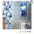 Import Spanish popular colorful square shape wall ceramic mosaic tiles, glass crystal mosaics home tiles for bathroom from China