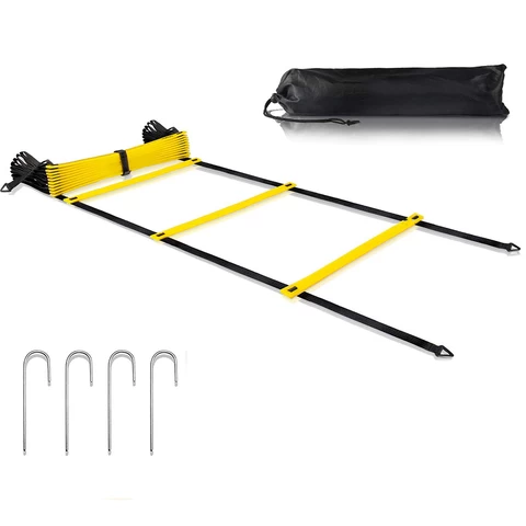 Speed Training Equipment Set High Quality Adjustable Double Agility Ladder