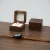 Import Spot Custom Wooden Jewelry Box Small Portable Travel Earrings Mini Jewelry Ring Box Storage Box For Marriage Proposal from China