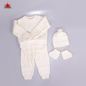 Spring/autumn Season Hot Sale 100% Acrylic Factory Supply Baby Sweater Set baby clothes