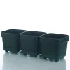 Square Flower Pots Plastic With Four Legs for Home &amp; Garden