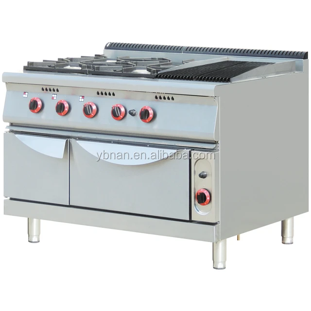 Stainless 6 burner gas stove with griddle,commercial 6 burner gas stove with griddle