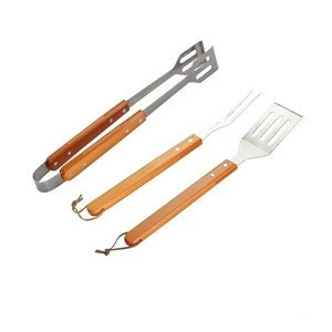 Stainless Steel BBQ Grill Tools Set Spatula Tong Fork