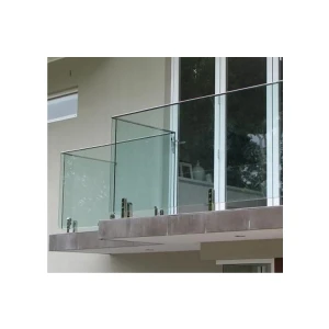 Stainless steel handrails and glass railings with 10mm single tempered glass