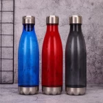 Stainless Steel Leak Proof Twist Off Cup Steel Base Plastic Water Bottle