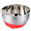stainless steel mesh rice colander strainer and bowl