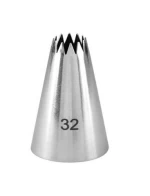 Stainless Steel seamless Cake Decorating Tip #32, Pastry Tips, Nozzle