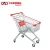 Stainless steel supermarket food shopping cart hand trolley