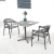 Import Stainless Steel Table outdoor dining table and chair metal dining furniture fold table from China