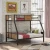 Import Steel twin bunk bed modern style metal bunk bed with safety rail from China