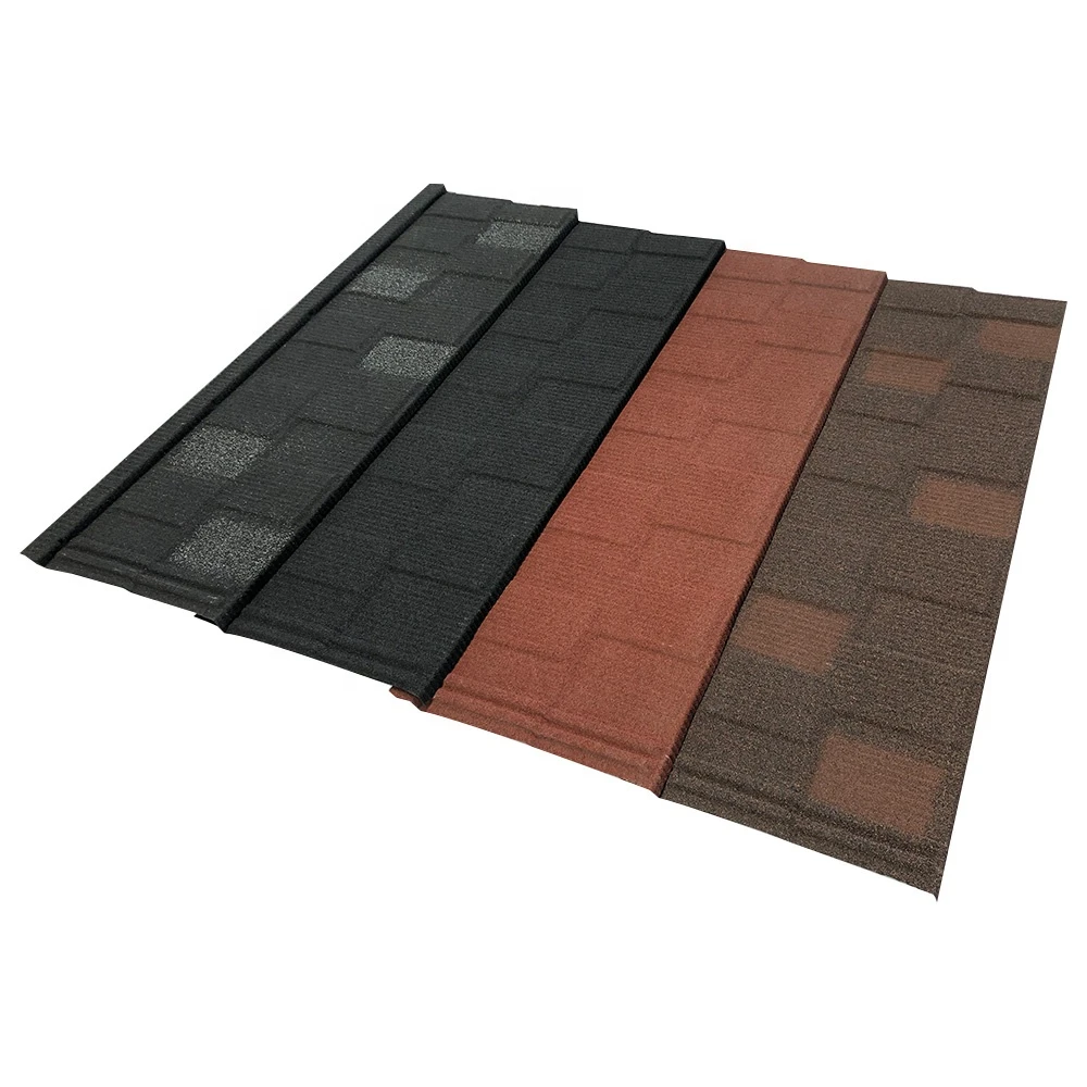 stone coated metal roofing  tiles manufacture