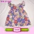 Import Summer Feather Print Baby Girl Flutter Sleeve Dress Icing Ruffle Shorts 2pcs Outfit Wholesale Boutique Children&#039;s Clothing Sets from China