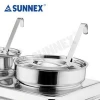 SUNNEX Classic Range Full Size Buffet Food Warmer Chafing Dish With Titanium Plated Handles And Legs