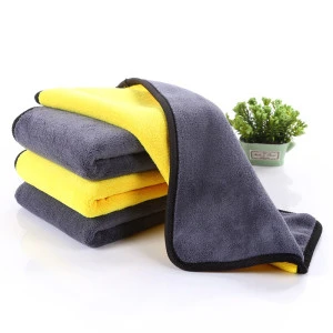Super absorbent high quality microfiber coral car washing cleaning towels