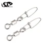 Superior 4/0-14# High Quality Stainless Steel Fishing Accessory Rolling Swivel with Insurance Snap