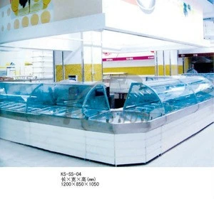 supermarket cooker food display showcase