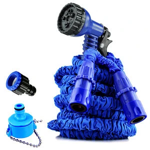 Tall-Top 2019 New Magic Hose Flexible  Anti-Temperature Garden Hose Reel With No Buckle patent Connector 7 dials Nozzle