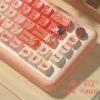 Tang Dynasty PBT Custom Keycaps Set 158 Keys Pink MDA Profile Keyboard Keycaps for Cherry Gateron MX Switches Key