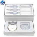 Teeth whitening kit with USB teeth whitening light