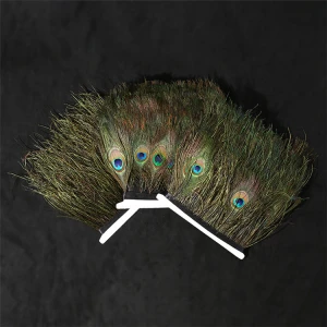 The newest style peacock eye feather fringed fringe From natural materials
