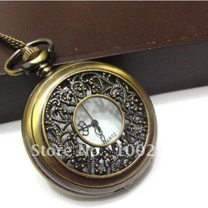 the special pendent pocket watch /mixed Antique Bronze Mechanical Locket Watch pocket for free ship! ,more quantity less price