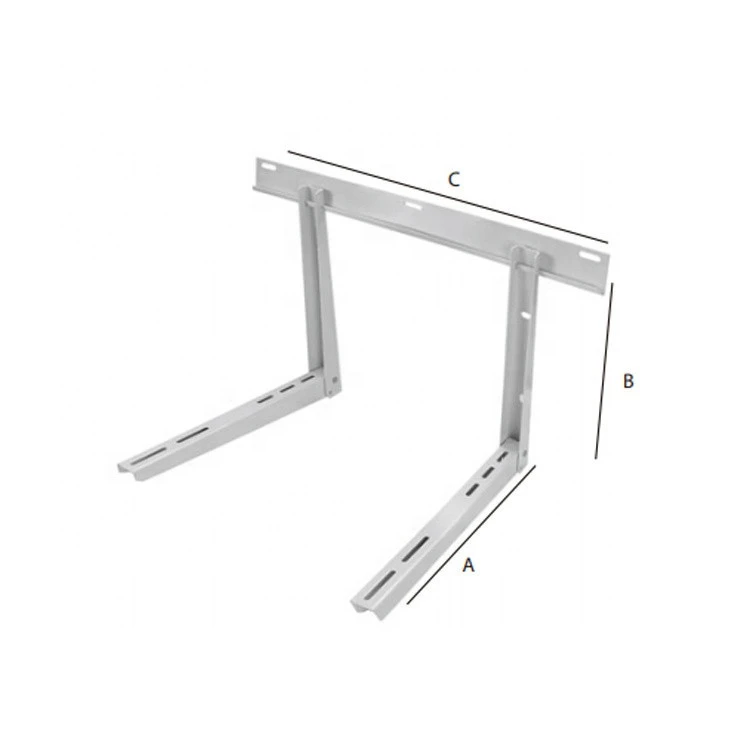 Top easy assembly metal Cross-Bar HD Brackets with Rivet connecting for air comditioner