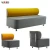 Import top modern library fabric leisure furniture L shape office sofa from China