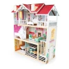 Topbright pretend play wholesale wooden doll house with furniture toys 150198