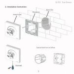 Triac dimmable E6 TD1 led touch remote wall dimmer