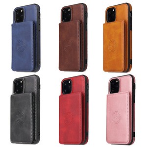 Tschick Luxury Slim Fit Premium Leather Cover For iPhone 11 Pro Max 6 6s 7 8 Plus Wallet Case Card Slots Shockproof Flip Shell