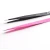 Import TSZS hot selling pink black stainless steel nail tools anti-static dual purpose nail tweezer for manicure art from China