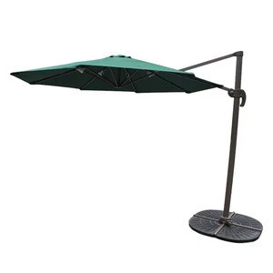 Tuoye Patio Round Cantilever Umbrella With Cross Base And Storage Cover