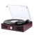 Import Turntable player Turntable Wooden BT speaker gramophone record player with cassette from China
