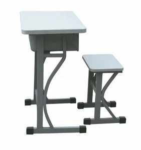 Type school desk chair with stacking metal frame charch chairs/school furniture set KZ28