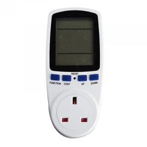 UK Digital Power Metering Socket - Meter Smart Billing Socket Power Monitor with Digital LCD Display Overload Protection