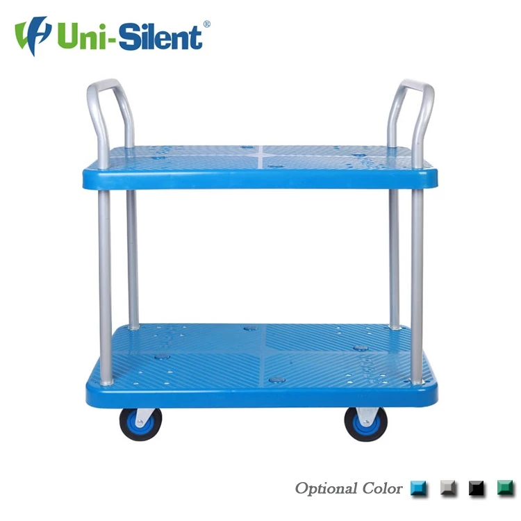 Uni-Silent Panel Hand Truck Platform Trolley  Service Cart PLA200T-T2-D